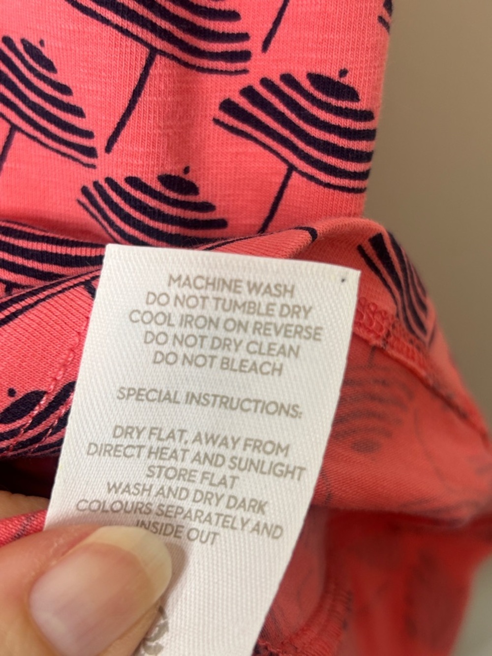 BODEN Umbrella Print Spring Faux Wrap Dress Size 10R - Picture 11 of 12